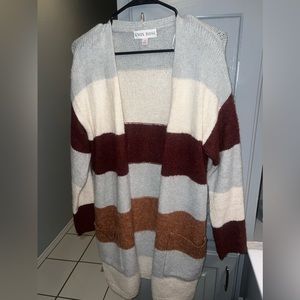 striped cardigan
